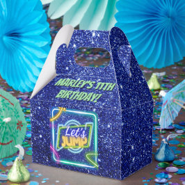 Låt oss Jump Party Bounge Neon Trampoline Park Presentaskar