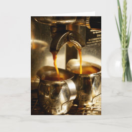 Låt oss kaffe | Espresso Notecard Kort