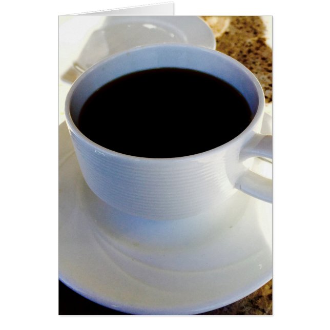 Låt oss kaffe hälsningskort (Framsidan)