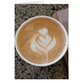 Låt oss kaffe hälsningskort