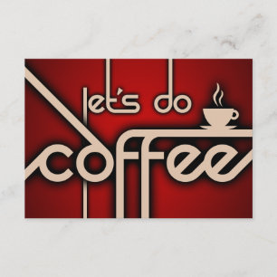 låt oss kaffe inbjudningar