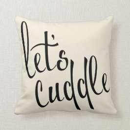 Låt oss kela samtida typografi kudde