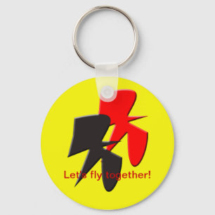 Låt oss klipska tillsammans Keychain Nyckelring