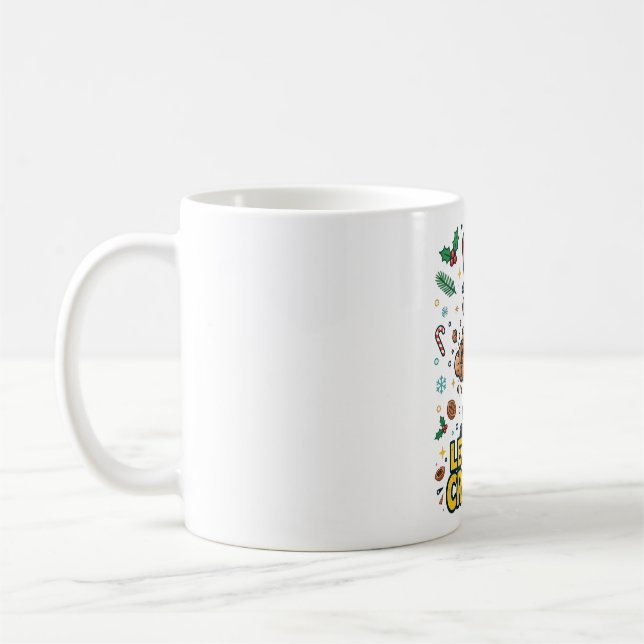 Låt oss knäcka nötknäppare Rollig konst Kaffemugg (Vänster)