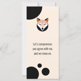 "Låt oss kompromiss" Bokmärke - J till G