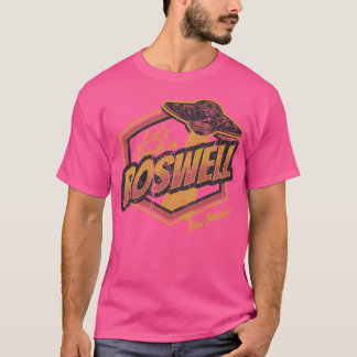 Låt oss krasch i Roswell New mexico Vintage Distre T Shirt