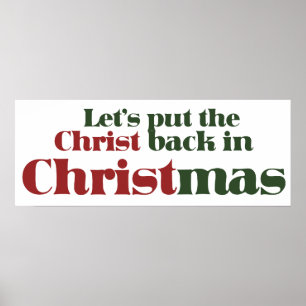 Låt oss Kristus tillbaka i jul Poster