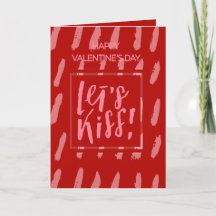 Låt oss kyssa jag älskar dig Alla hjärtans dag