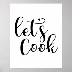 Låt oss laga mat affischen poster