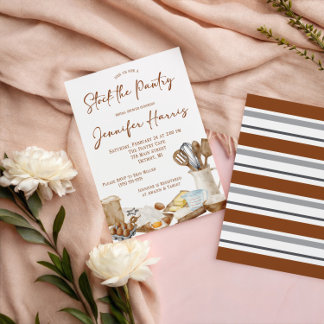 Låt oss Lagrar Möhippan för Pantry-köket Inbjudningar