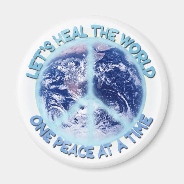 Låt oss läka världen magnet (Framsidan)