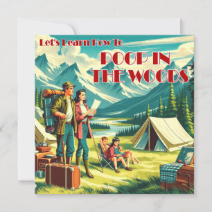 Låt oss Lär dig hur du stoppar i Skogen-kampanjen Julkort