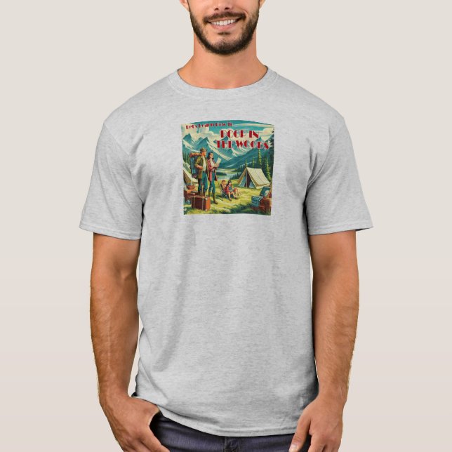 Låt oss Lär dig hur du stoppar i Skogen-kampanjen T Shirt (Framsida)