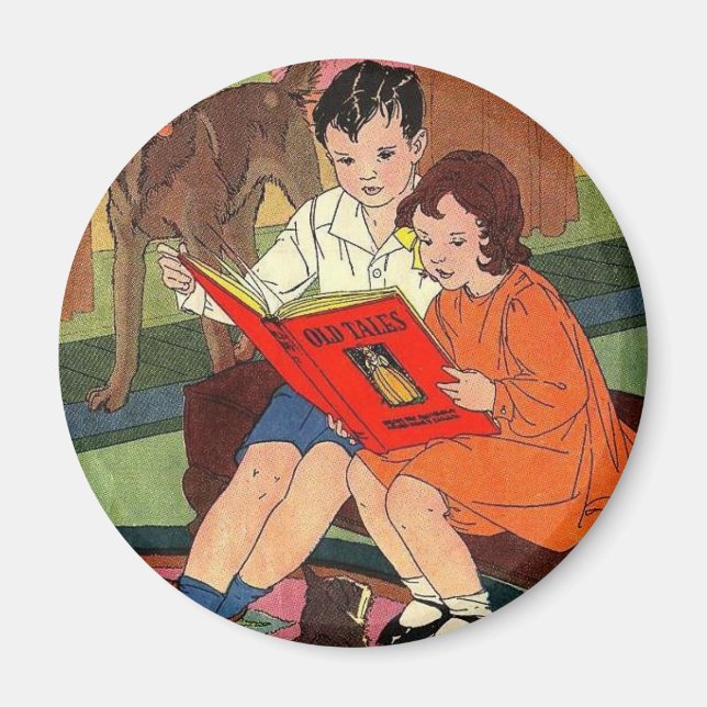 Låt oss Läs ett artikelmagnet Magnet (Framsidan)