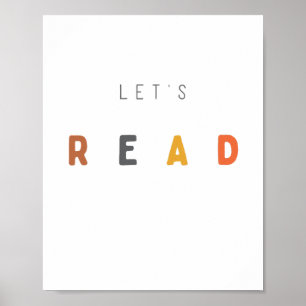 låt oss läst. Poster och skriva ut