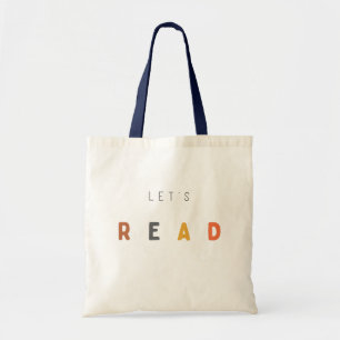 låt oss läst. Totes & Bok Bags Tygkasse