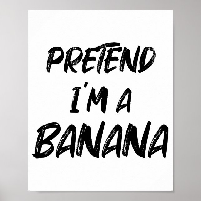 Låt oss låtsas att jag är en banan  poster (Framsidan)