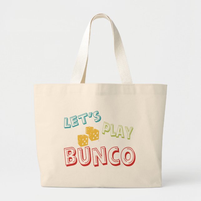 låt oss leka bunco jumbo tygkasse (Framsidan)