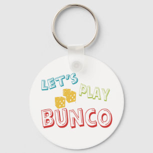 låt oss leka bunco nyckelring