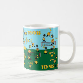 Låt oss leka tennis kaffemugg