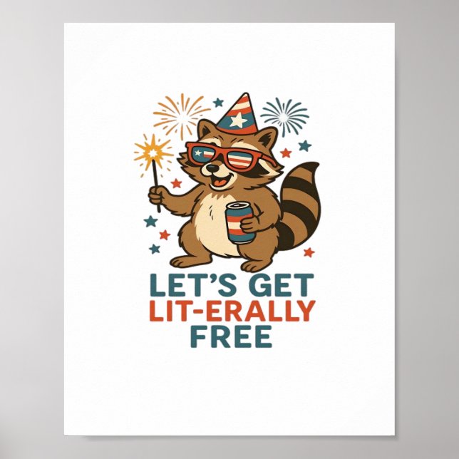 Låt oss LIT-fri design - Roligtens Party-citat Poster (Framsidan)