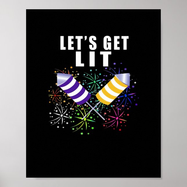 Låt oss Lit - Independence Pun Classic Poster (Framsidan)