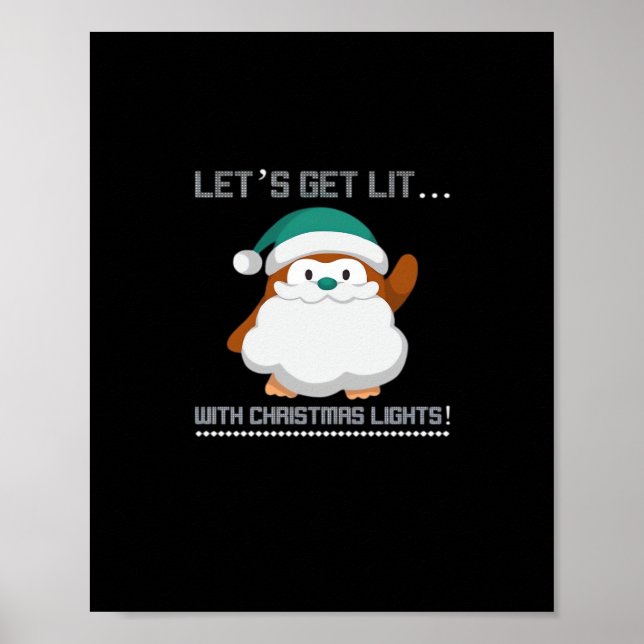 Låt oss Lit... med jul Ljus! Jul Cl Poster (Framsidan)