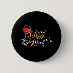 Låt oss Lit Vin Glasses jul Ljus Drinki Knapp