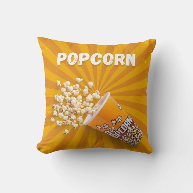 Låt oss lite popcorn! kudde (Framsida)