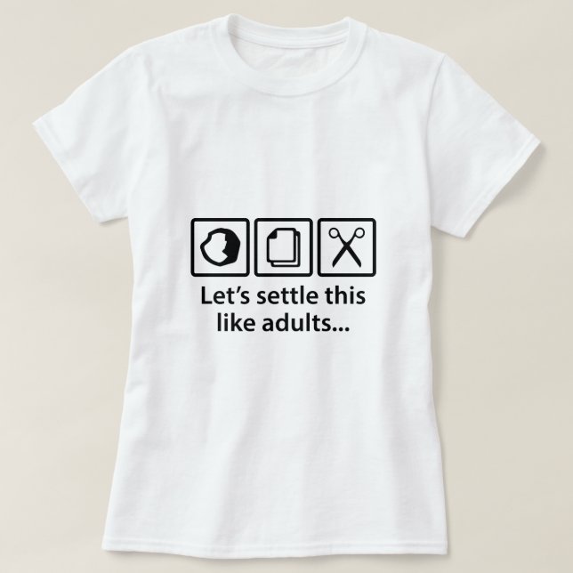 Låt oss lösa det här som Vuxnor... T Shirt (Design framsida)