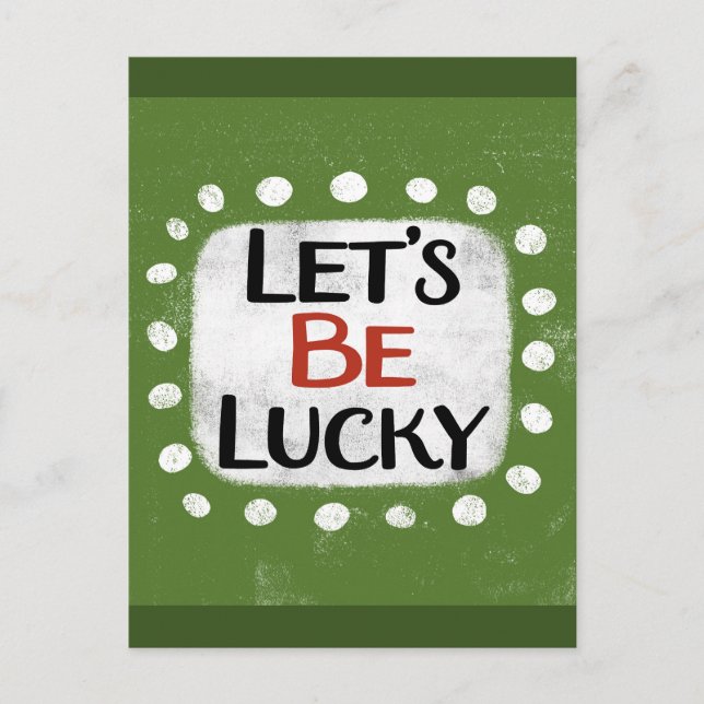Låt oss Lucky-vykort Vykort (Framsida)