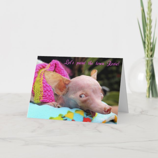 Låt oss måla staden Rosie-kortet! Kort (Framsida)