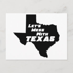 Låt oss med Texas Black Vykort