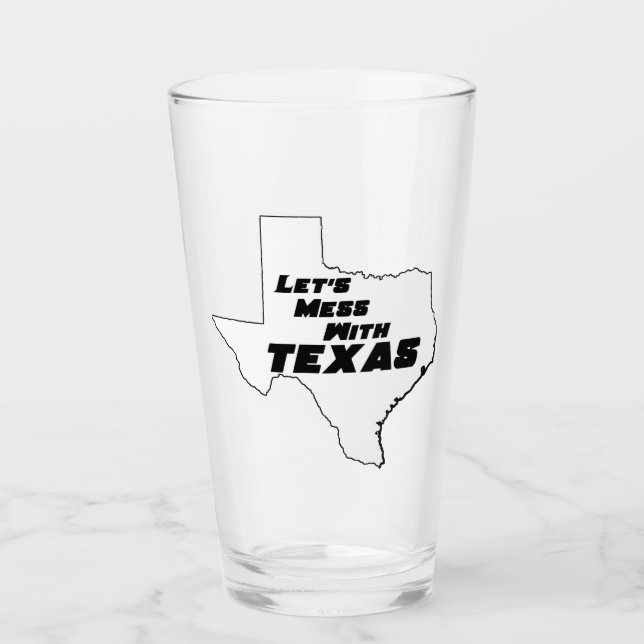 Låt oss  med Texas White Glaskopp (Framsida)