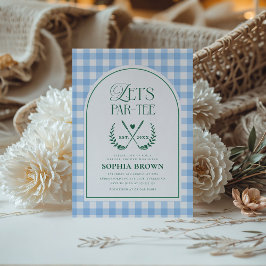 Låt oss Modern Golf-Möhippa i Par-Tee Inbjudningar