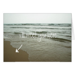 Låt oss Möte här Hälsningskort