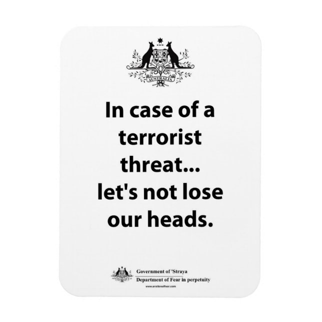 Låt oss oss inte förlora huvudet. magnet (Vertikal)