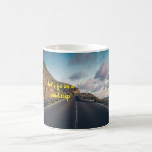 Låt oss på väg resa kaffemugg