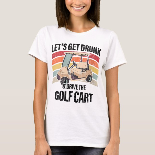Låt oss Par Låt oss Party Golf Joke Funny Golf T Shirt (Framsida)