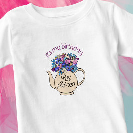 Låt oss Par-Tea Girls Birthday T Shirt