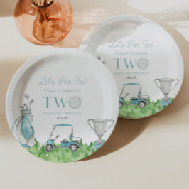 Låt oss Par-Tee Blue Golf 2:a födelsedagen Party