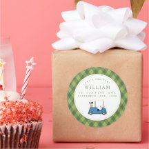 Låt oss Par Tee Golf Argyle Mönster första födelse