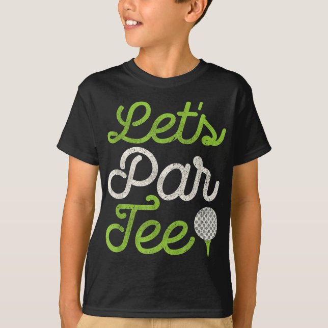 Låt oss Par Tee Golf Player Golfer Pappa Pappa Man (Framsida)