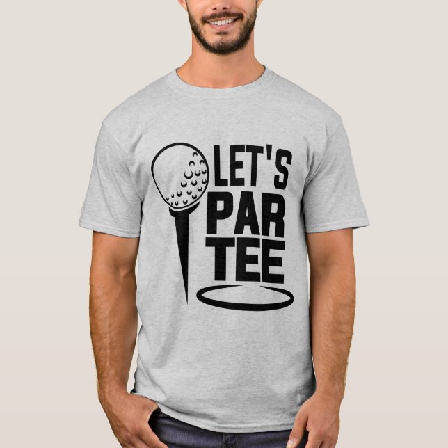 Låt oss Par Tee/Golf T Shirt (Framsida)