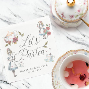 Låt oss Partea Fairytale Alice i Wonderland Story Pappersservett
