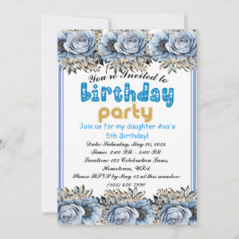 Låt oss Party: Barns kallelse till födelsedagstorg Inbjudningar