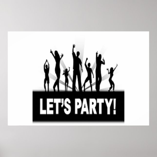 ’LÅT OSS PARTY’ DANCERS POSTER (Framsidan)