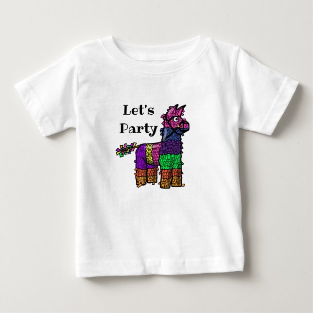 Låt oss Party Fiesta Cinco de Mayo Baby Shirt T (Framsida)