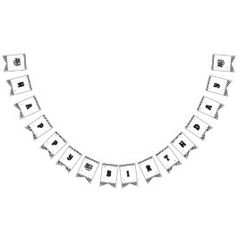 Låt oss Party Lycklig, fågeldag Vimplar