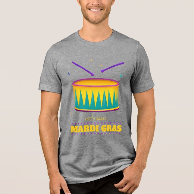 Låt oss Party! Mardi Gras Shirt T (Framsida)
